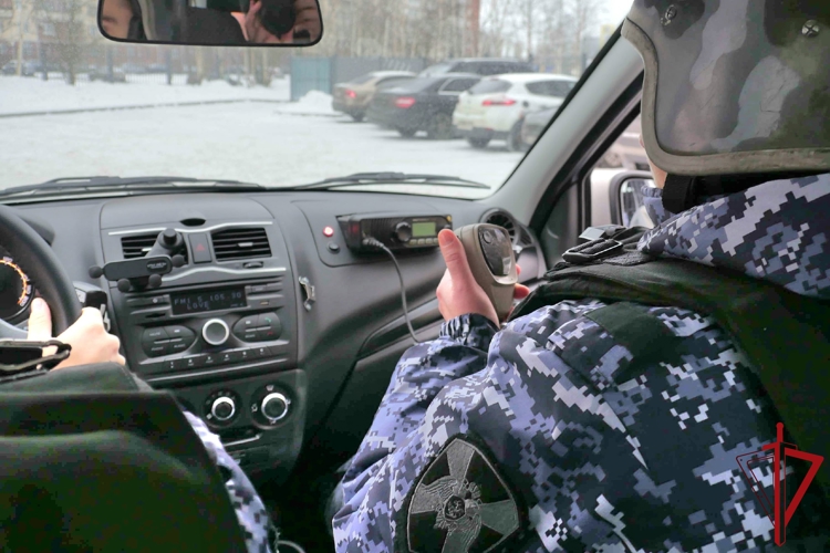 В Кировском районе наряд Росгвардии задержал хулигана, бившего палкой по припаркованной машине