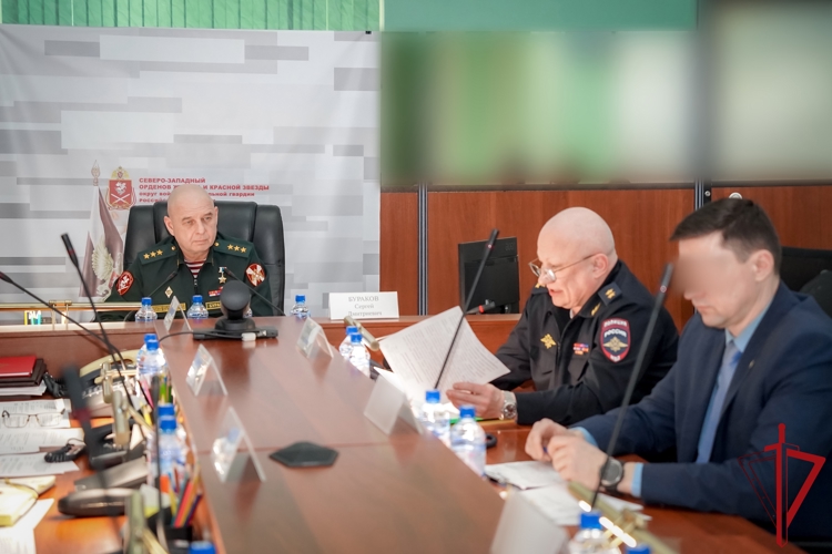 Начальник ГУ Росгвардии принял участие в заседании оперативного штаба Северо-Западного округа войск национальной гвардии РФ