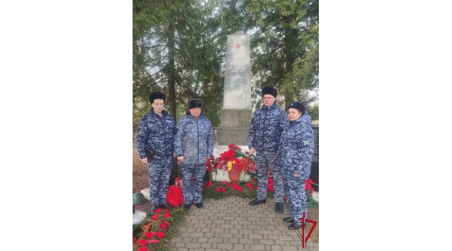 В Тосненском районе представители Росгвардии почтили память командира разведывательно-диверсионной группы управления НКВД
