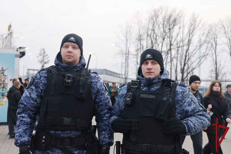 Сотрудники и военнослужащие Росгвардии обеспечили правопорядок во время международного футбольного матча