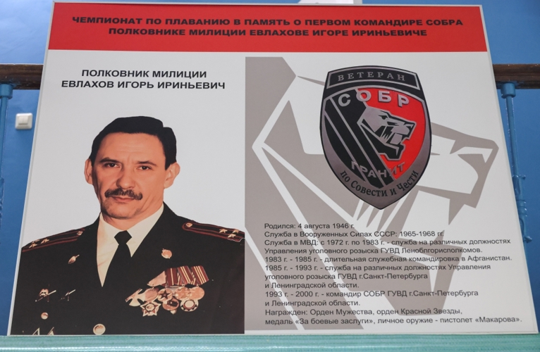 Сотрудники и ветераны ГУ Росгвардии приняли участие в чемпионате по плаванию в память первого командира СОБР