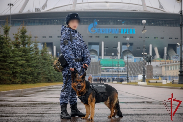 В Санкт-Петербурге сотрудники и военнослужащие Росгвардии обеспечили правопорядок при проведении футбольного матча "Зенит" - "Крылья Советов"