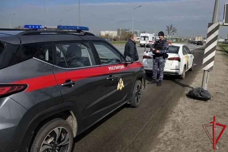 В Московском районе росгвардейцы обнаружили объявленный в розыск автомобиль и задержали водителя, подозреваемого в краже
