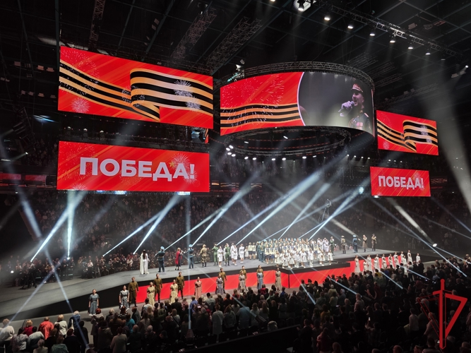 Сотрудники Росгвардии обеспечили безопасность во время праздничного концерта ко Дню Победы