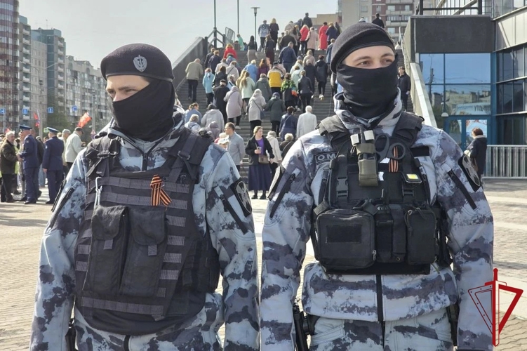Сотрудники Росгвардии обеспечили безопасность во время праздничного концерта ко Дню Победы