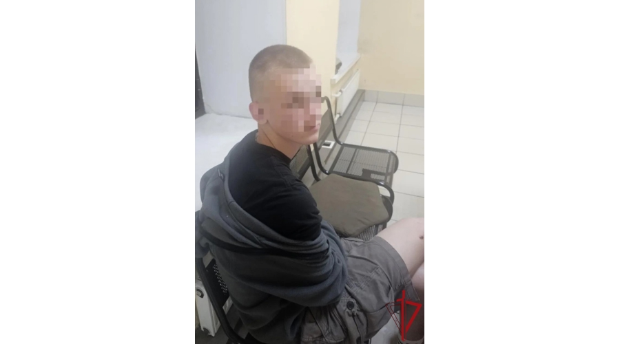 В Центральном районе сотрудники Росгвардии задержали правонарушителя, наносившего граффити на стену здания