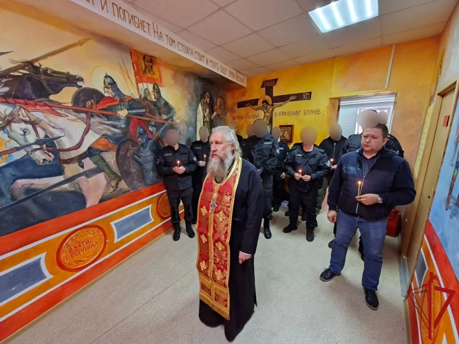 В ОМОН «Бастион» Росгвардии прошло духовное мероприятие в преддверии праздника Преображения Господня