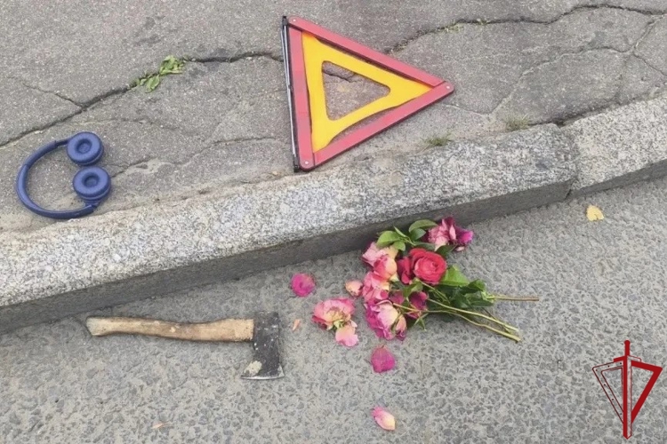 В Кировском районе росгвардейцы задержали вооруженного топором хулигана, повредившего автобусную остановку