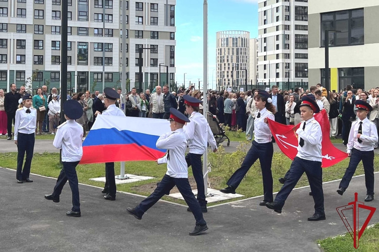 В новом корпусе школы №708 на Васильевском острове открыт кадетский класс Росгвардии